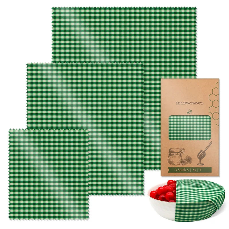 Reusable Beeswax Wrap Eco-Friendly Beeswax Food Wraps Zero Waste Bread Sandwich Food Wrap Organic Plastic-Free Food Storage