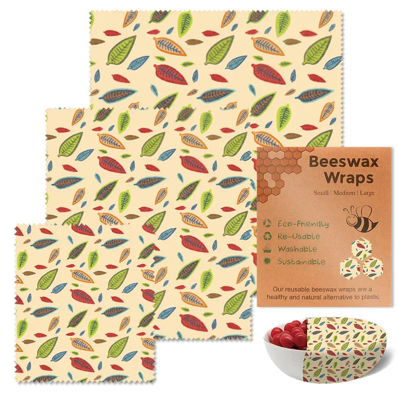 Reusable Beeswax Wrap Eco-Friendly Beeswax Food Wraps Zero Waste Bread Sandwich Food Wrap Organic Plastic-Free Food Storage
